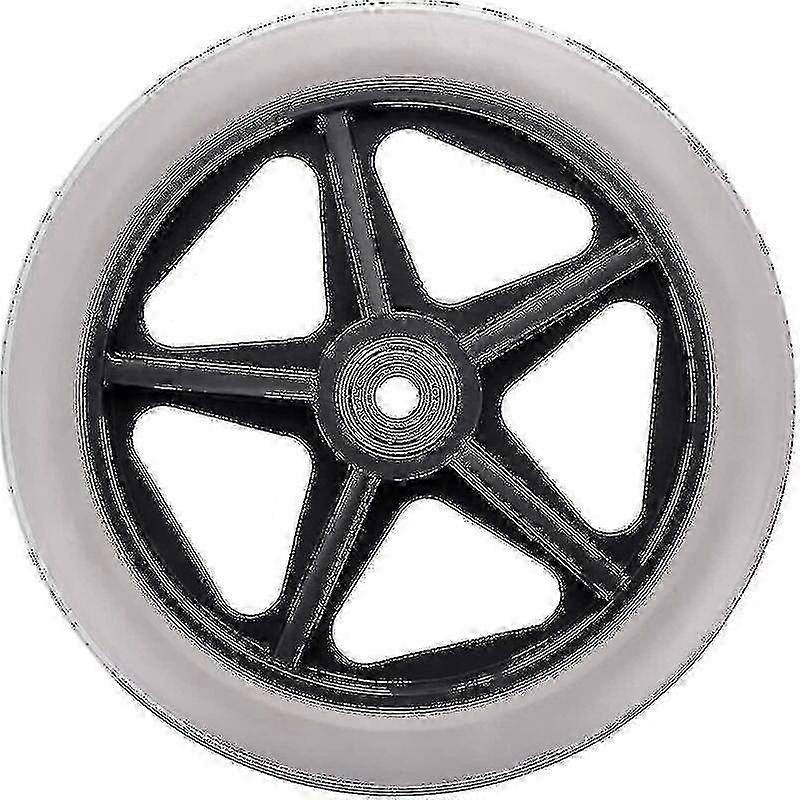 2 יחידות של גלגל גומי 6 אינץ ' החלפת גלגלי כיסא גלגלים גלגלים גלגלים קדמיים רולטור ווקר נגד החלקה החלפה גלגלים אפורים