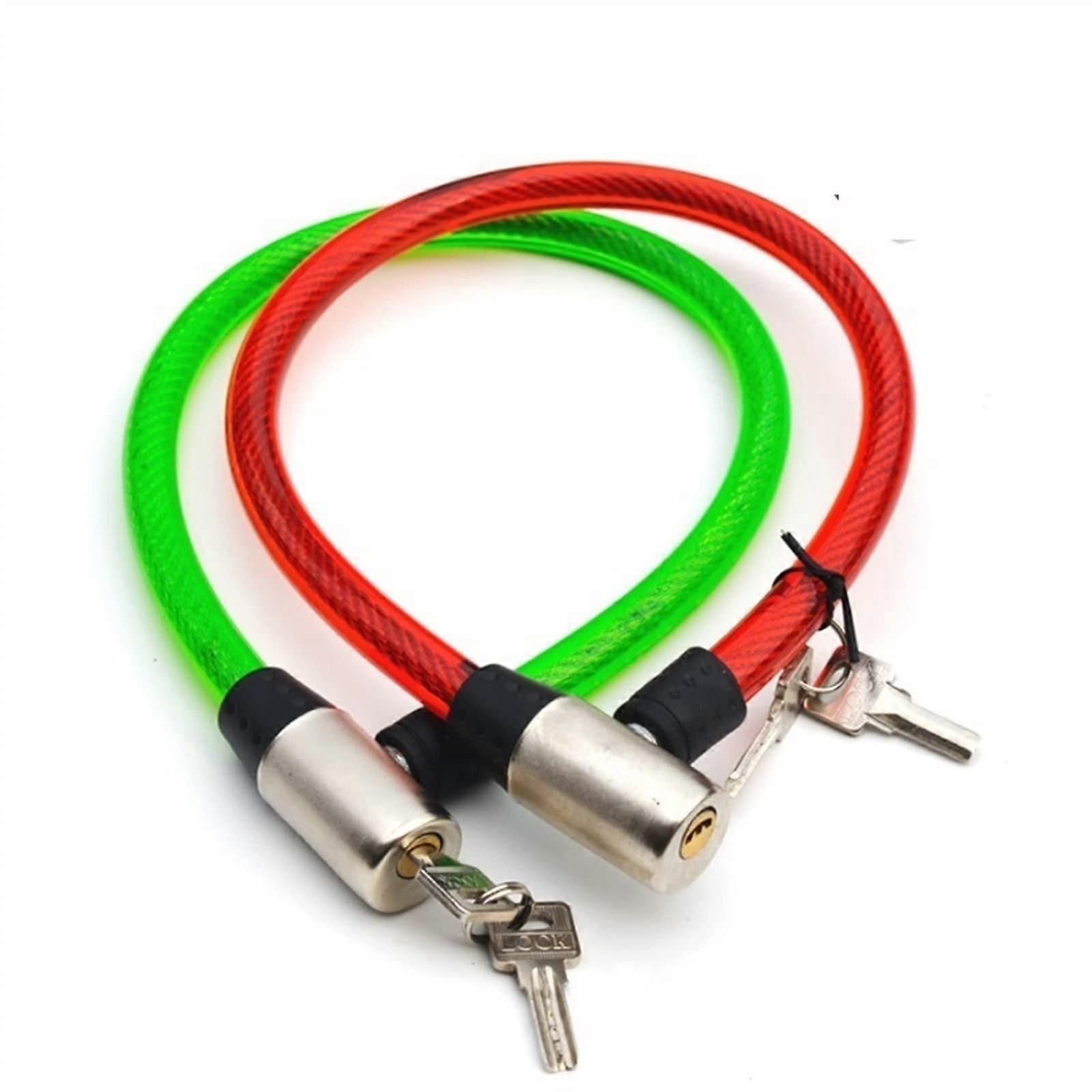 Bicycle Ring Key Lock 63cm Green for Gate Door Cabinet Bike Motorcycle MS464 1PC Durable Security Lock