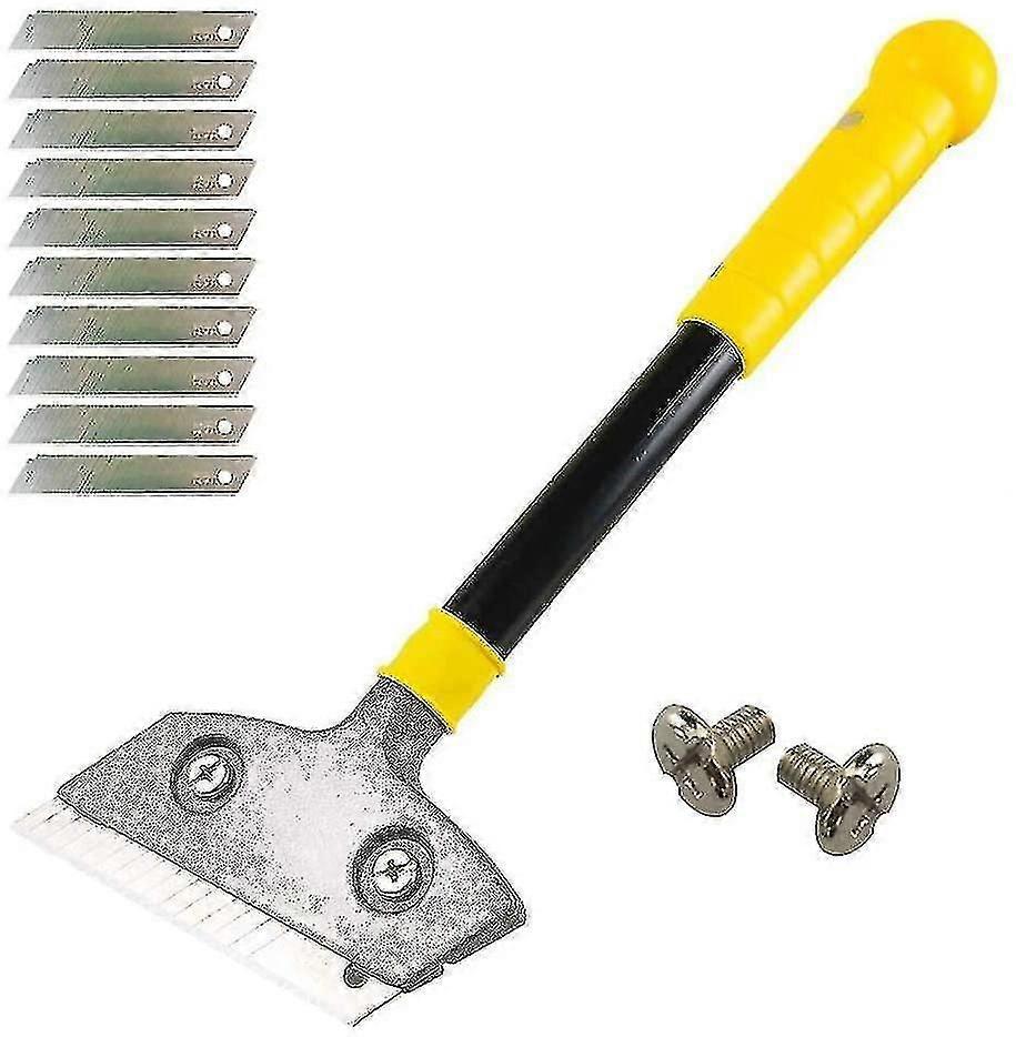 Hob Scraper With 10 Metal Blades, Heavy Duty Scraper, Universal Scraper