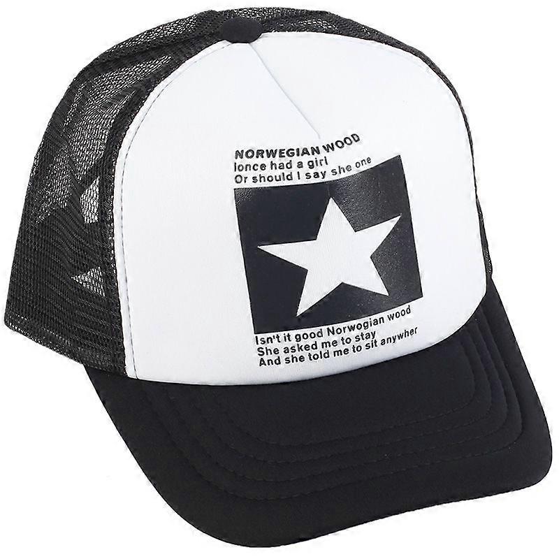 Pentagram baseball cap adulthip hop flat brim cap baseball cap