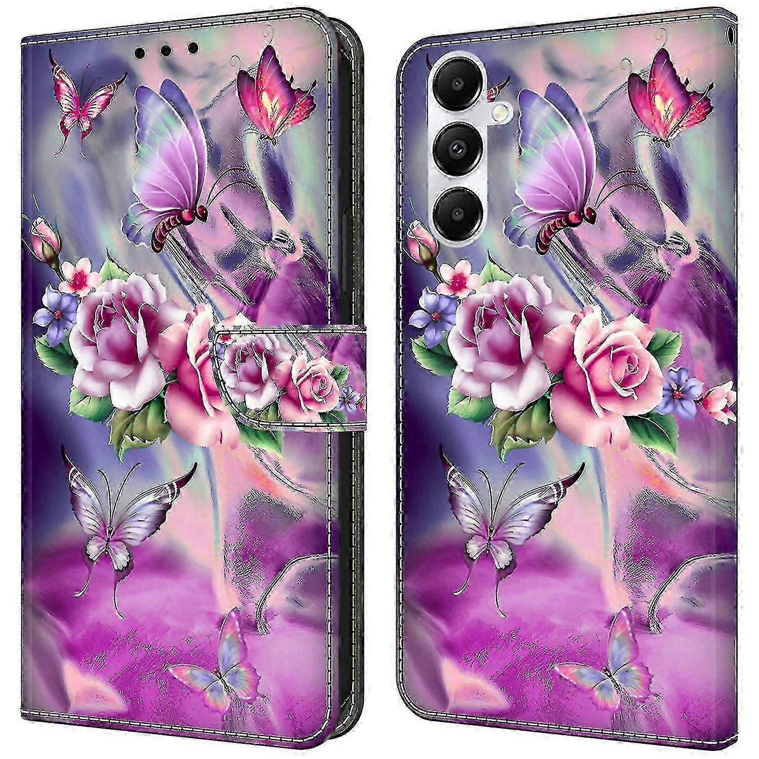 For Samsung Galaxy A35 5G Magnetic Case 3D Pattern Printing Leather Phone Protector