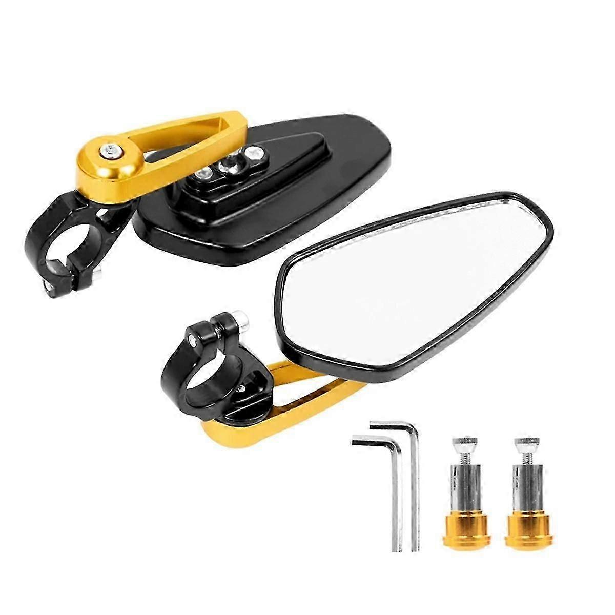 Bicycle Handlebar Reflector Rear View Mirror Adjustable Rotatable Mirror Electric Scooter Compatible GT/Pro-FO SHAN RAN WANG
