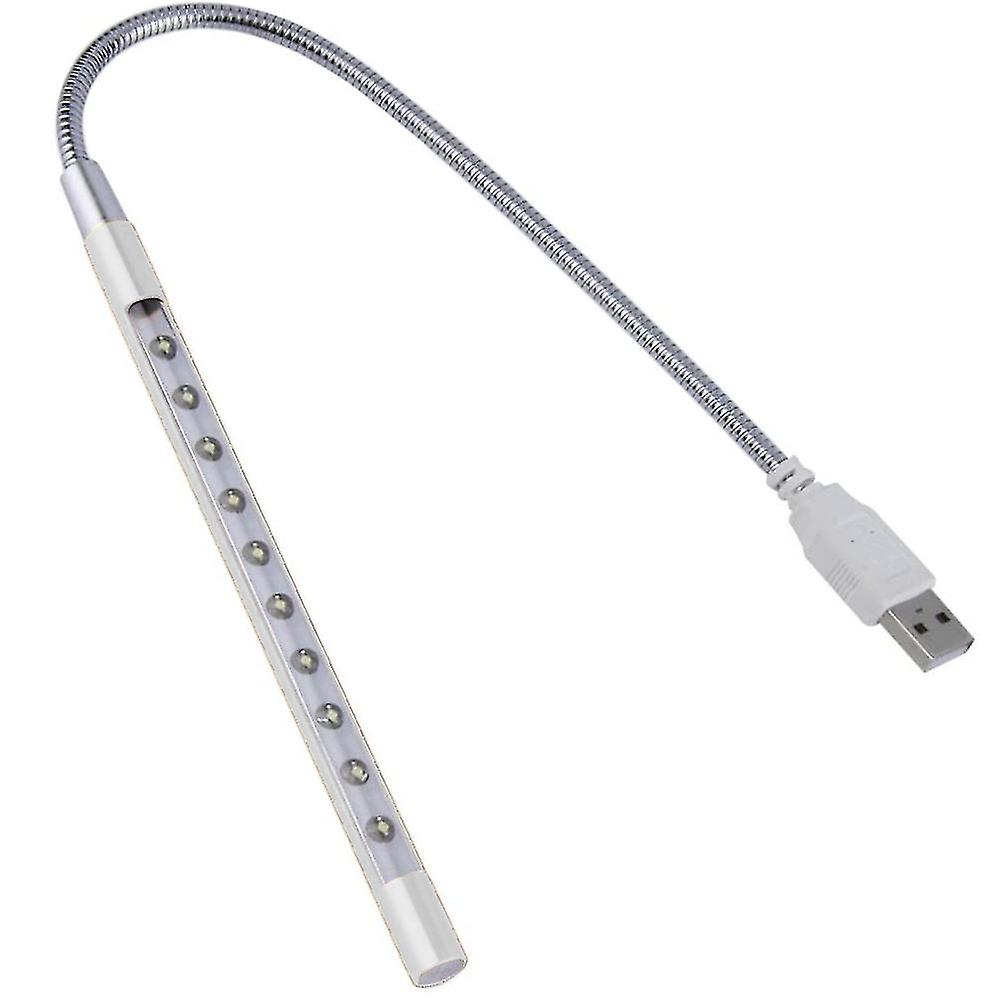 Light Laptop Lamp Usb Led 5v 1w 10led Long Gooseneck Touch Dimmer Lamp