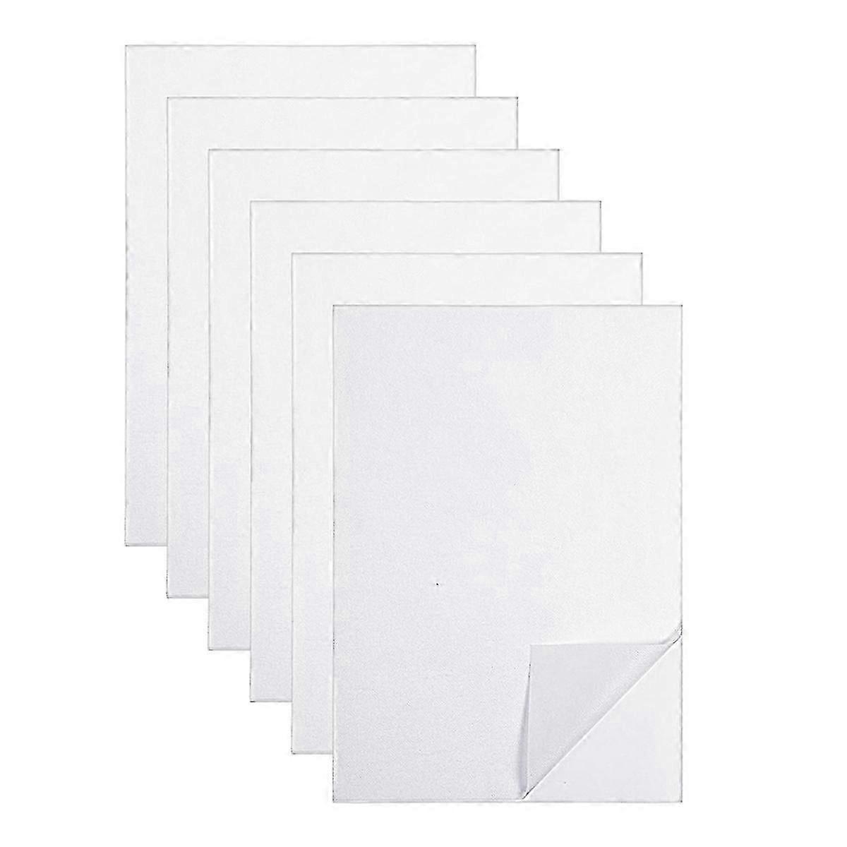 6 Sheets of Sticky Water Soluble Embroidery Stabilizer, Dissolvable Printing Paper Wash for Printed