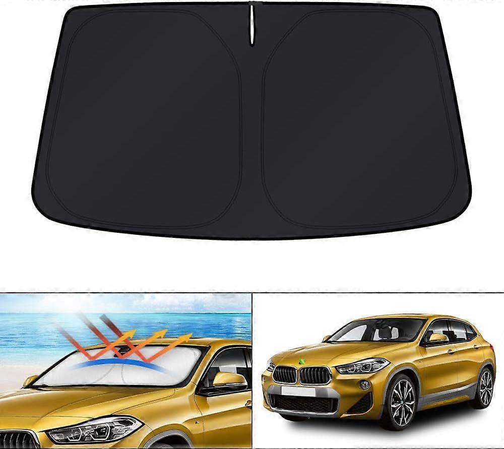 Custom Fit Windshield Sun Shade for 2018-2023 BMW X2 F39 Accessories Sunshade Window Sun Visor Protector Foldable Blocks UV Rays Keep Your Car Cooler