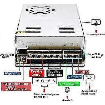 12v Switching Power Supply 360w - High Efficiency, Reliable Performance 30a Dc Universal Regulated