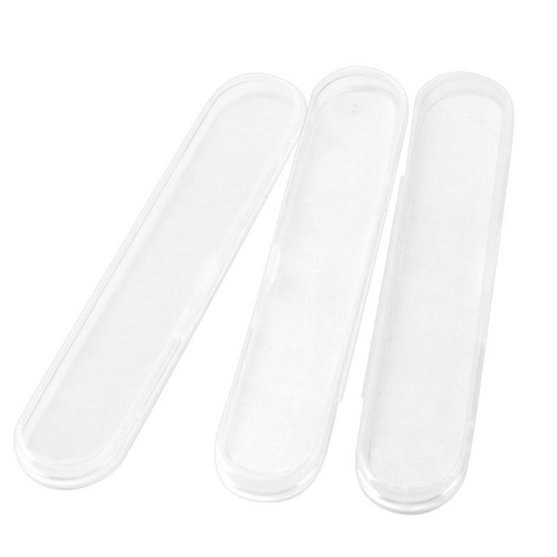 10Pcs Clear Plastic Storage Boxes with Lids: Transparent Containers for Tongue Scraper Crafts Making Tools Travel Essentials