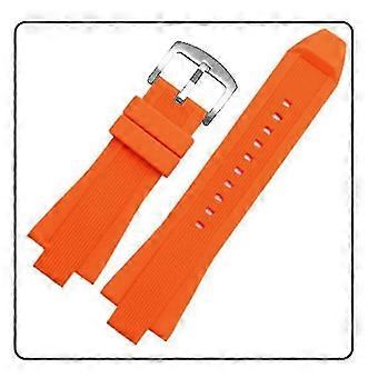 Cinturino in silicone per Michael Kors Mk8184 Mk9020 Cinturino per orologio a bocca rialzata KB