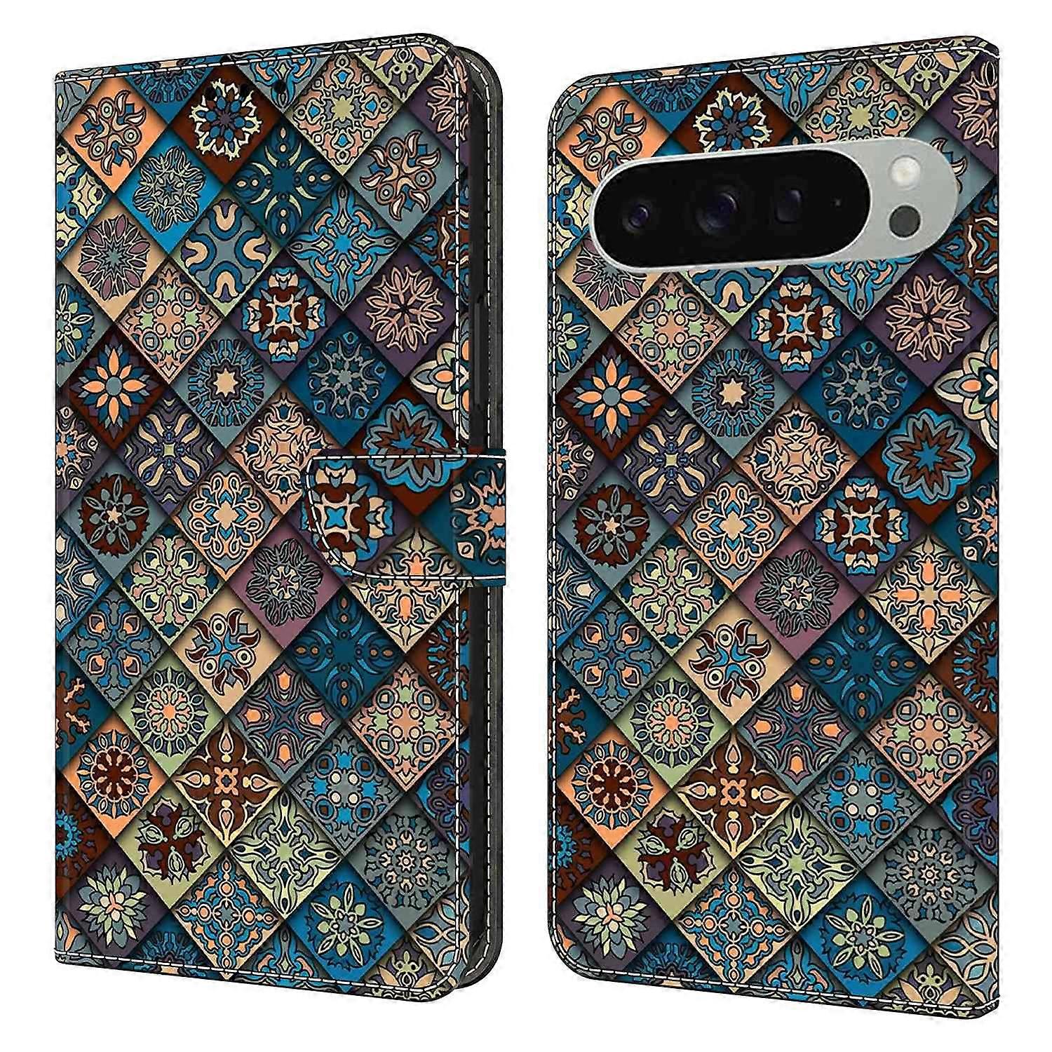 For Google Pixel 9 Pro XL Wallet Case Pattern Printing Stand Leather Flip Phone Cover
