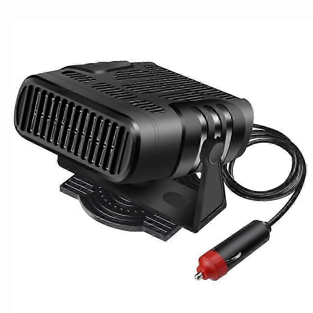 24V Car Heater with Cigarette Lighter Socket, Fast Defogging Windshield Fan