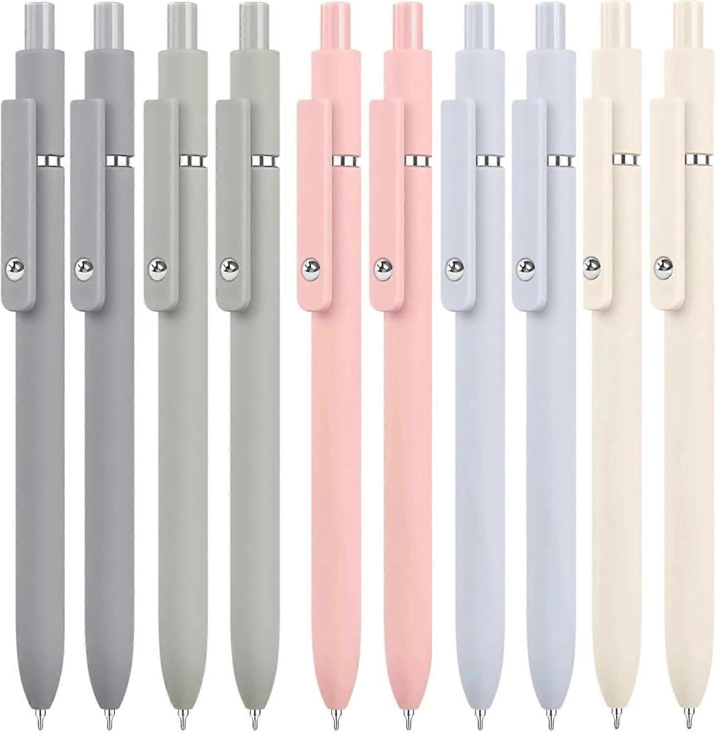 10 Pcs Gel Pens 0.5mm Fine Point Smooth Writing Pens for Journaling and Note Taking in Morandi Colors Aesthetic Gift Set