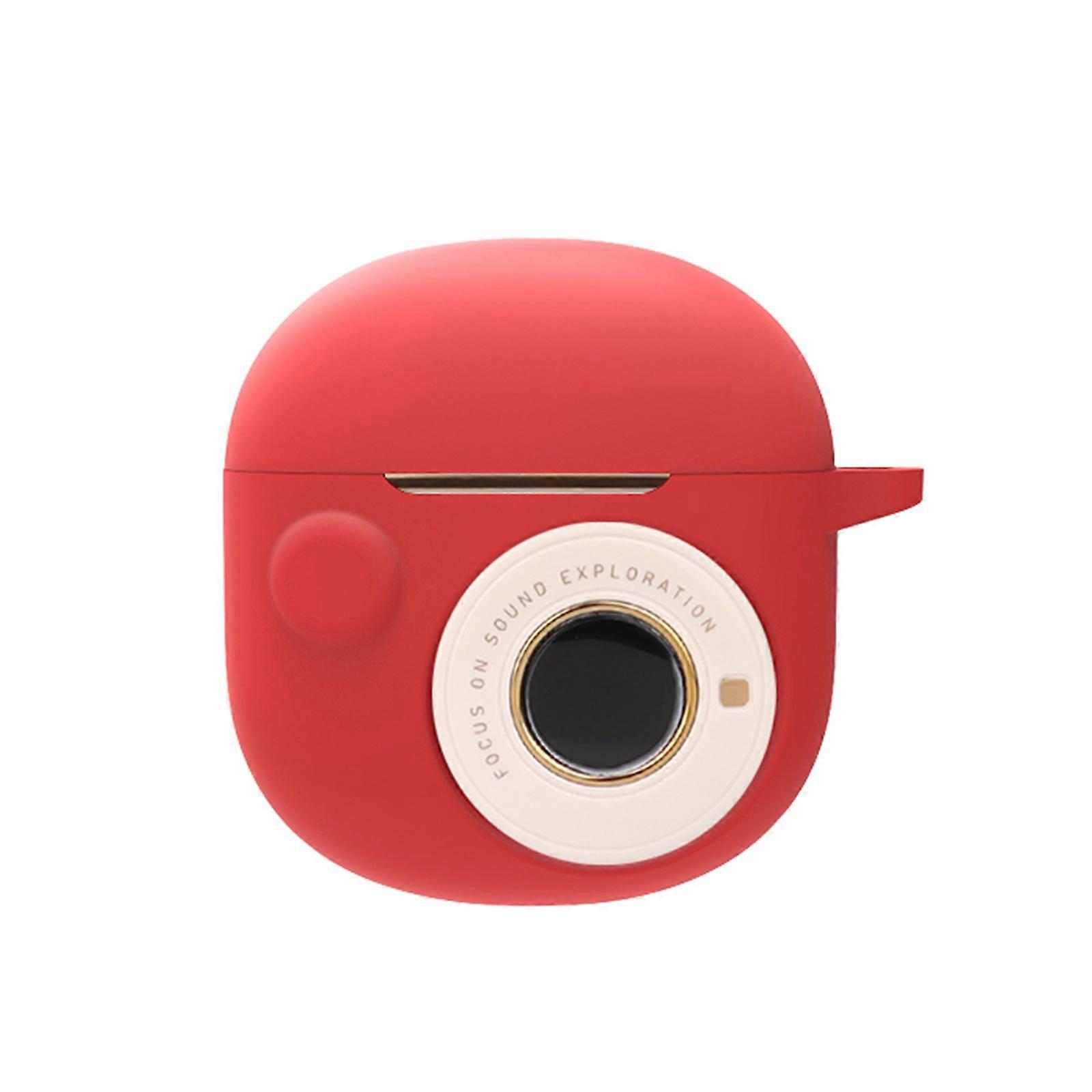 Headphone Shock for Case Skin-friendly Cover for EdifierTOU3 for Case Washable for Shell Protector Non-slip Sleeve Impac Red