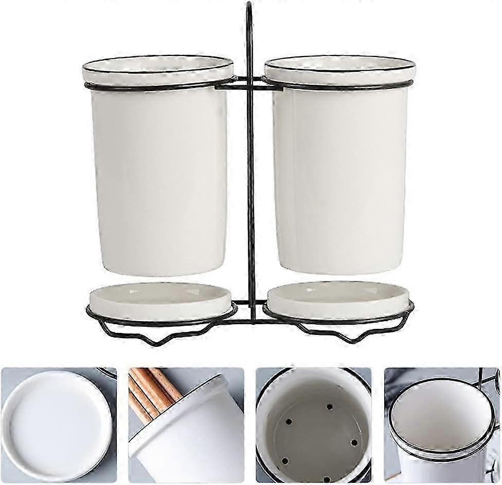 Ceramic Fork Supports - Simple Practical Nonslip for Restaurant Kitchen