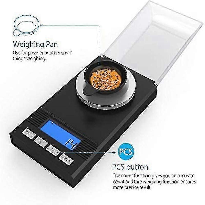 50g / 0.001g Milligram Scale, Fine Scale, Mg Scale, Milligram