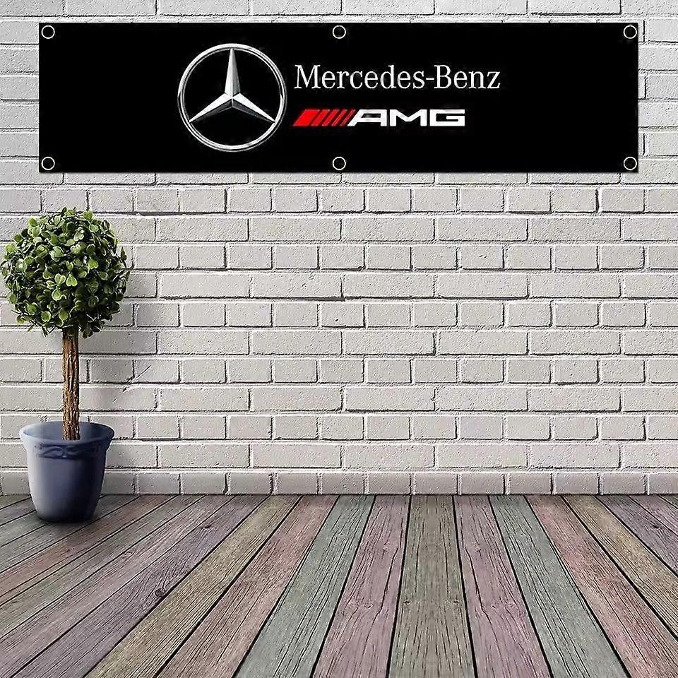 Mercedes AMG Banner Σημαία Σημαία Merch Workshop Νέο 2X8 QQTO24