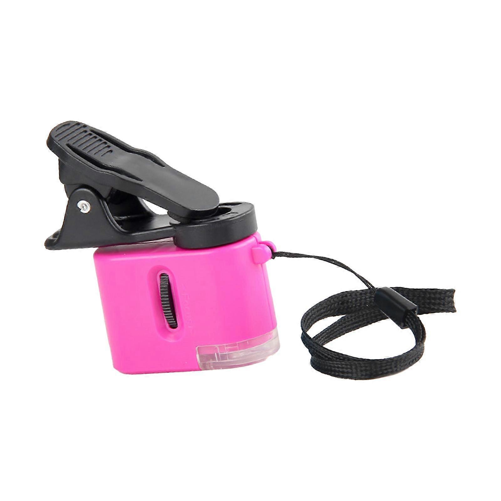 Mini microscope, microscope portable pour enfants, microscope de poche éclairé par LED