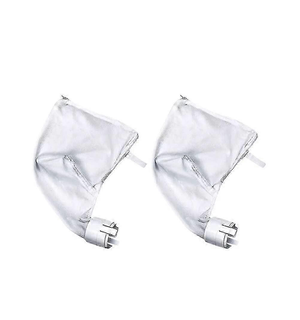 Fine Mesh Filter Replacement Bag with Zipper for Pool Debris Cleaner Compatible with Various Models, 2pcs Garden Cleaning Tools