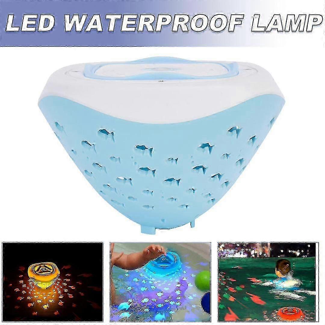 Floating Pool Lights Colorful Fish Lamp Underwater Lights Pool Accessories For Swimming Pool Pond Bathtub