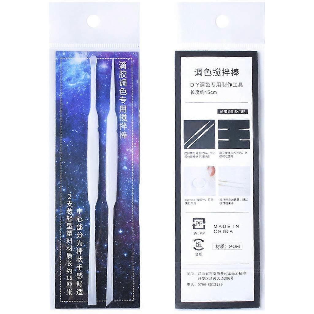Silicone Mixing Sticks Set of 2, Resin Casting Tools, Durable Spoon for Jewelry Making, Non-Stick Luria-Design