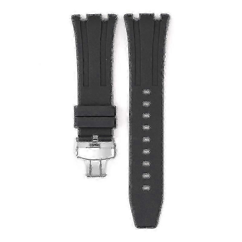 For Audemars Piguet Royal Oak 15500/15400 Silver Butterfly Clasp Strap 26MMl20241206.43