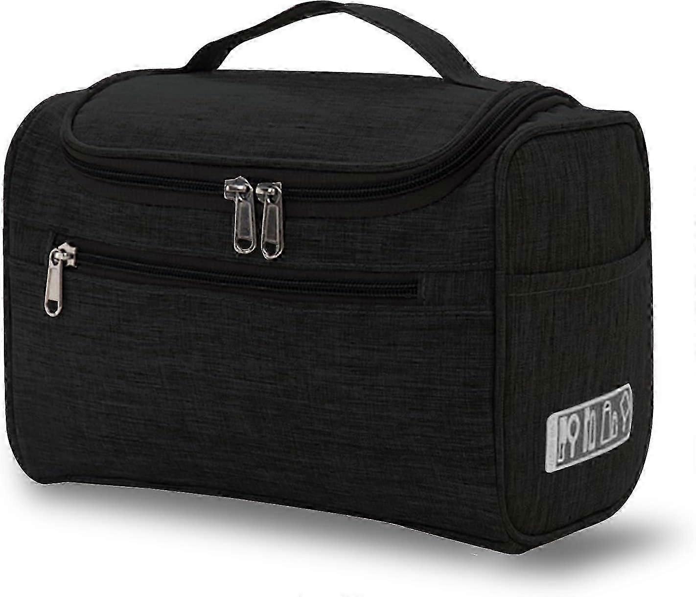 Riippuva matka-toilettilaukku naisille ja miehille, vedenkestävä kosmetiikka-järjestelijä kahvalla ja koukulla