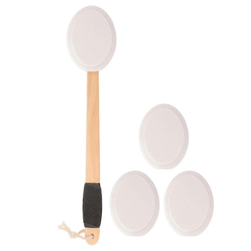 Anti-Slip Back Brush with Spare Heads for Convenient and Efficient Use