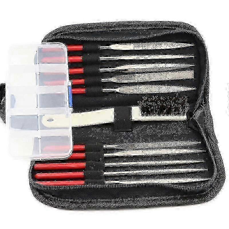 Diamond Needle File Set for Sharpening & Sickle Hand Tool with Diamond Grit