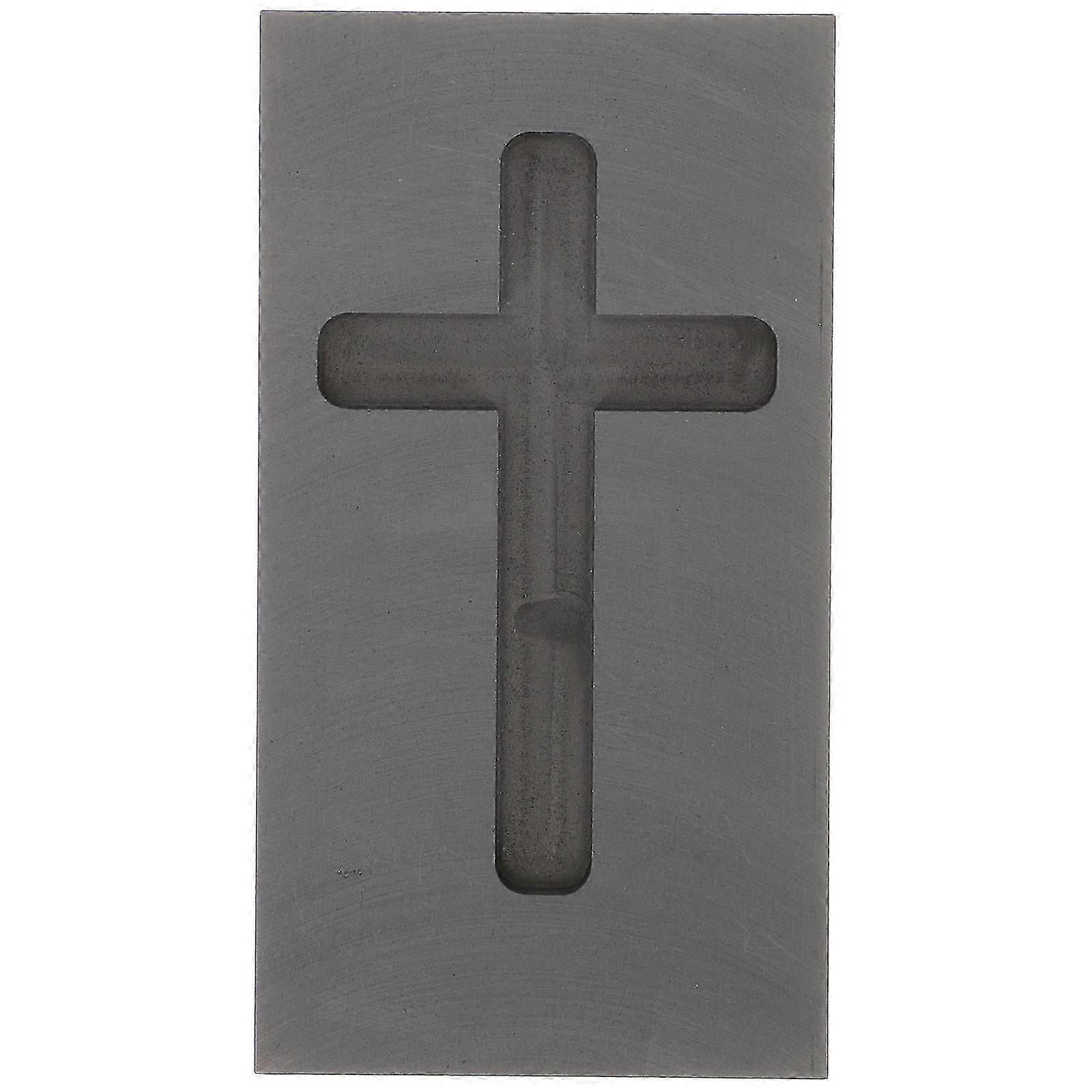 Cross shape graphite mold for melting gold silver metal casting
