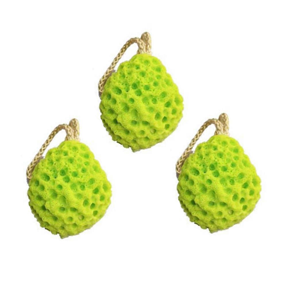 Body Sponges For Shower Exfoliating Honeycomb Shaped Sponge Bath Brush For Baby General Bathing 8x9x4.5cm 3Pack