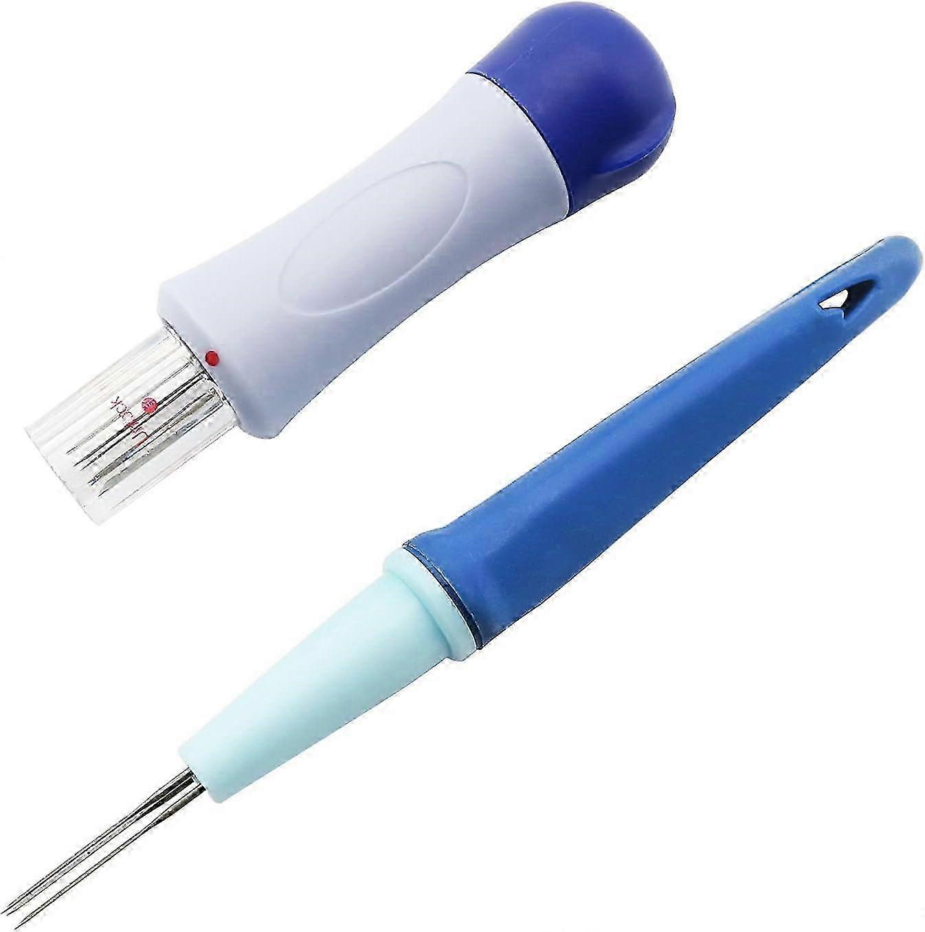 Pen Style Needle Felting Tool with 3 Needles and 7 Barbed Needle Tool for DIY Patchwork Wool Crafts and Felt Pattern Making Suitable for Var