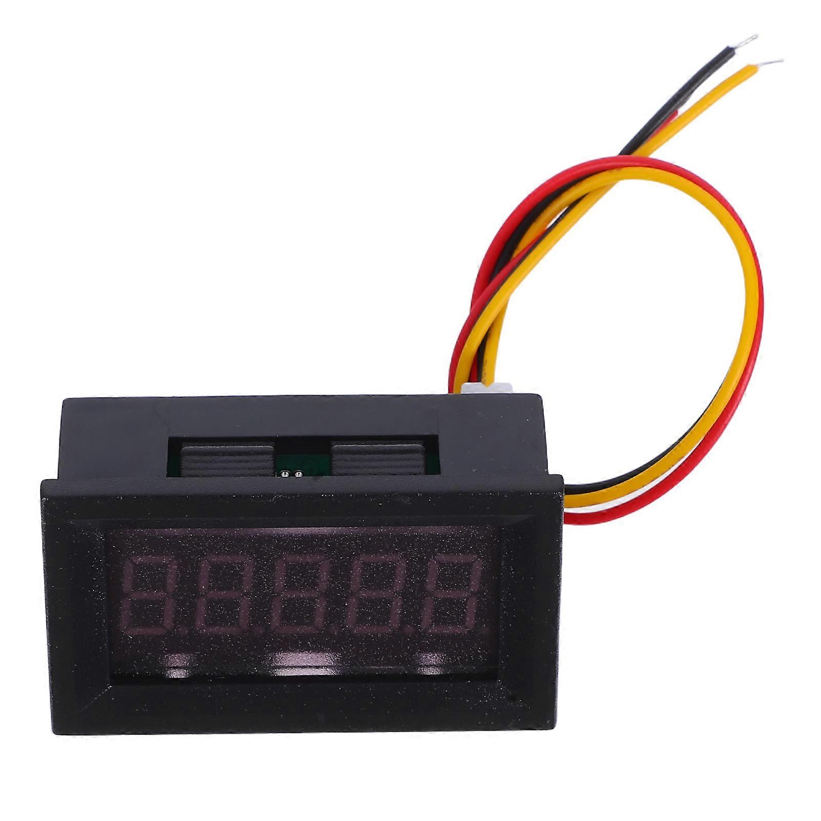 Digital Voltmeter Compact Voltage Measurement Tool Sleek Design 5.00X3.00X2.50CM High Precision Measurement 1Set