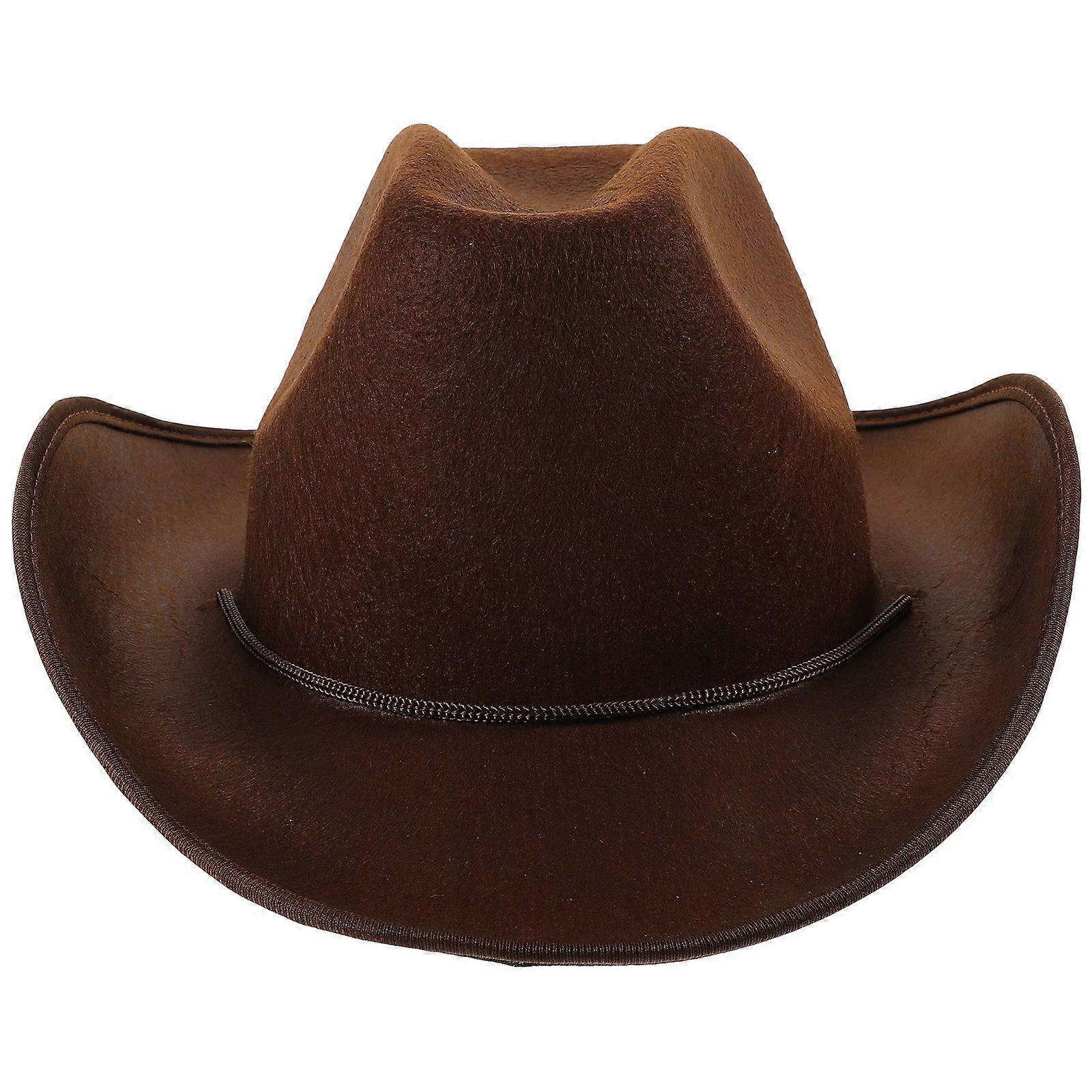 قبعة رعاة البقر للحفلات النساء الرجال قبعة رعاة البقر مع زي رعاة البقر الغربي من سلسلة السحب