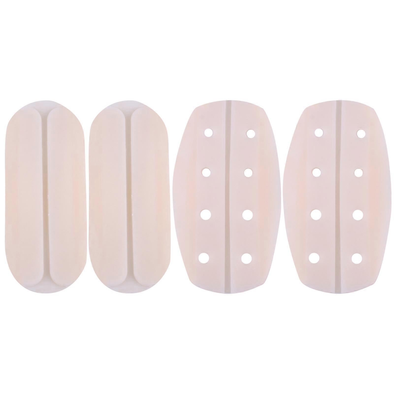 Anti-Slip Shoulder Pads Bra Strap Cushion Decompression Daily Wear 9.3x5x0.2Cm Silicone 4Pcs