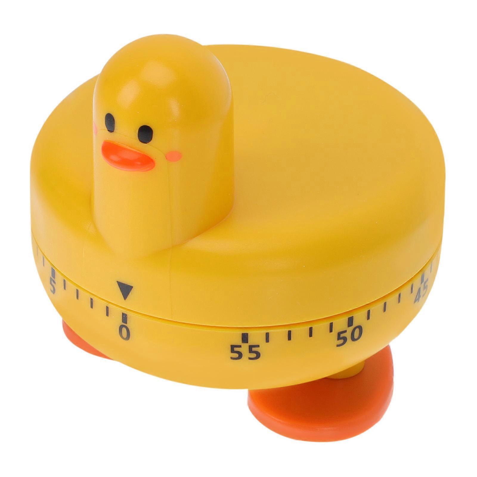 Cute Cartoon Duck Mechanical Kitchen Timer for Cooking, Baking & Boiling Eggs – Easy to Use Adorable Design