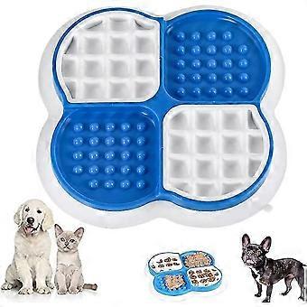 Slow Feeder Dog Bowl Anti Glutton Dog Bowl Slow Feeding Dog Bowls Interactive Dog Slow Feeder Bowl Interactive Slow Dog Bowl for Pet Feeding Blue
