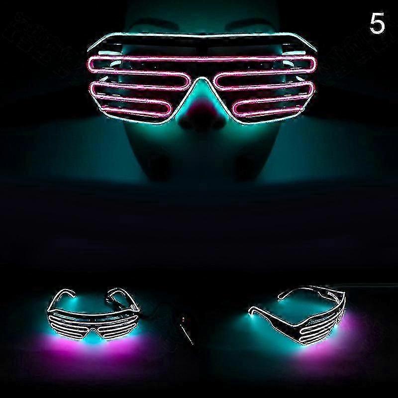 Shutter Double Flashing Glasses Led Goggles For Bar