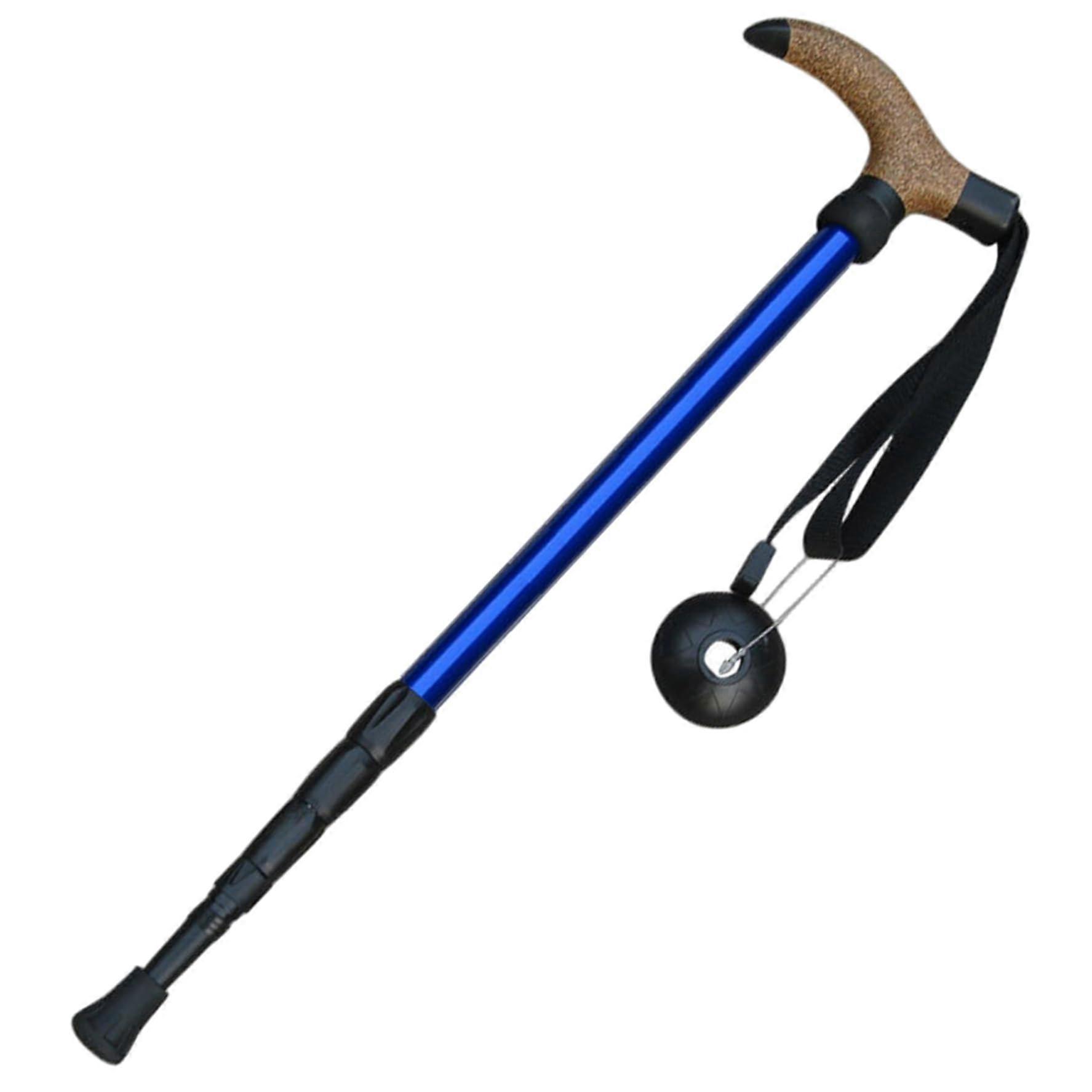 Trekking Poles, Hiking Pole 20.543 Telescopes Aluminium Alloy with Wooden Handle