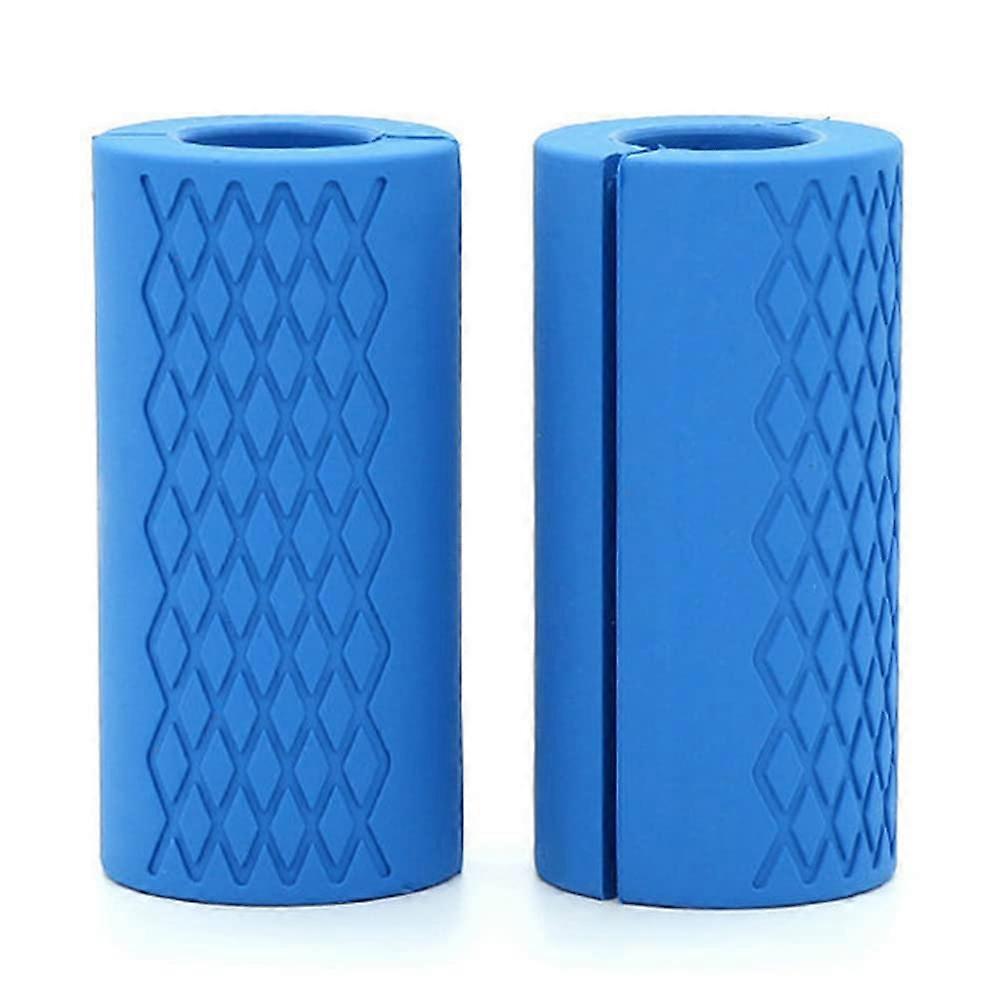 Pack of 2 Gymnastics Bar Grips Silicone, Fit Barbell Bars and Dumbbell Grips Body Exercise Grip for Weightlifting Thick Bar Grips Protect Pads