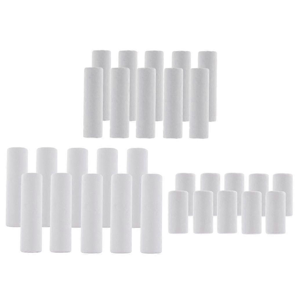 30 Pieces DIY Cylinder Shape Styrofoam Foam Material for Craft 120/90/63mm