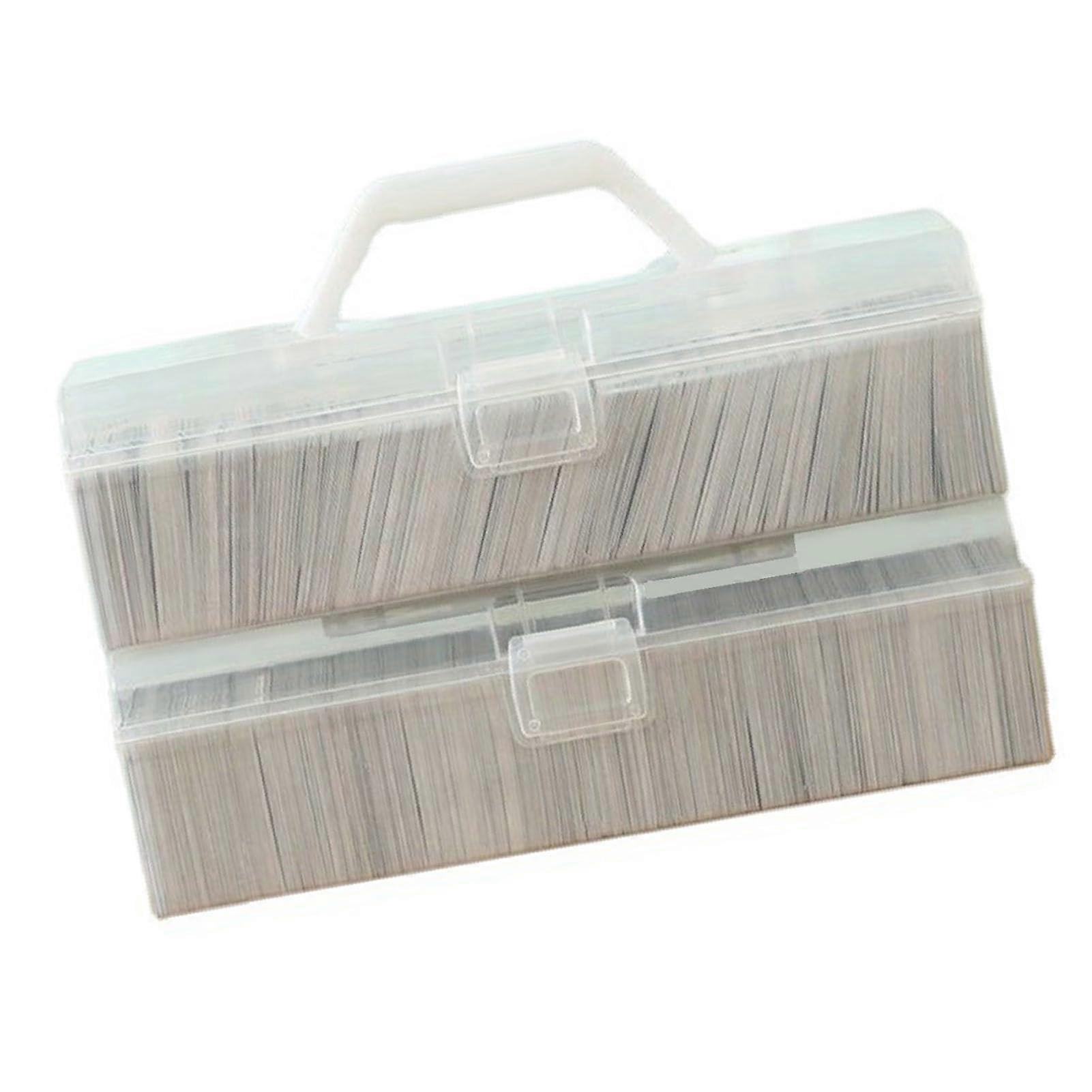 Portable Plastic Playing Card Organizer With Foldable Lid Large Capacity Transparent Card Storage For Home Office