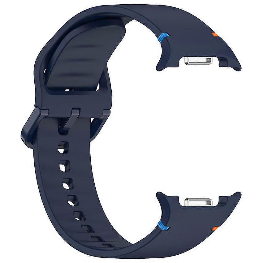 Silicone Watch Strap Watch Band for Samsung Galaxy Watch8 40mm/44mm/Classic (Small Size Midnight Blue)