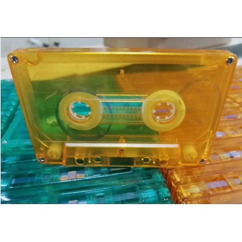 2pcs Cassette Storage Case: Retro Tape Case Clear Plastic Organizer for Blank Audio Cassettes Small Item Media Organization