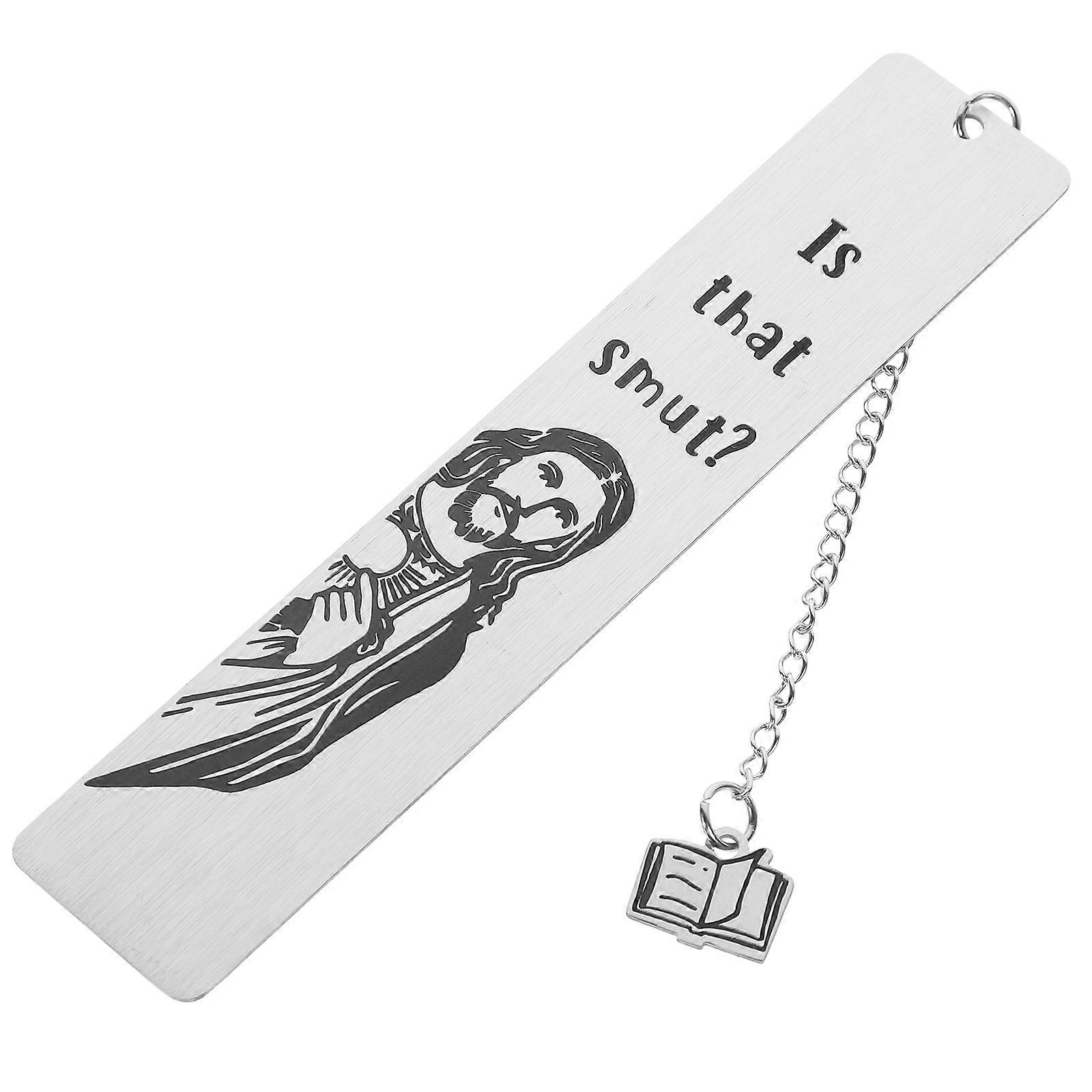 Vintage Metal Bookmark Titanium Steel Rectangular Creative Book Mark for Readers 1Set