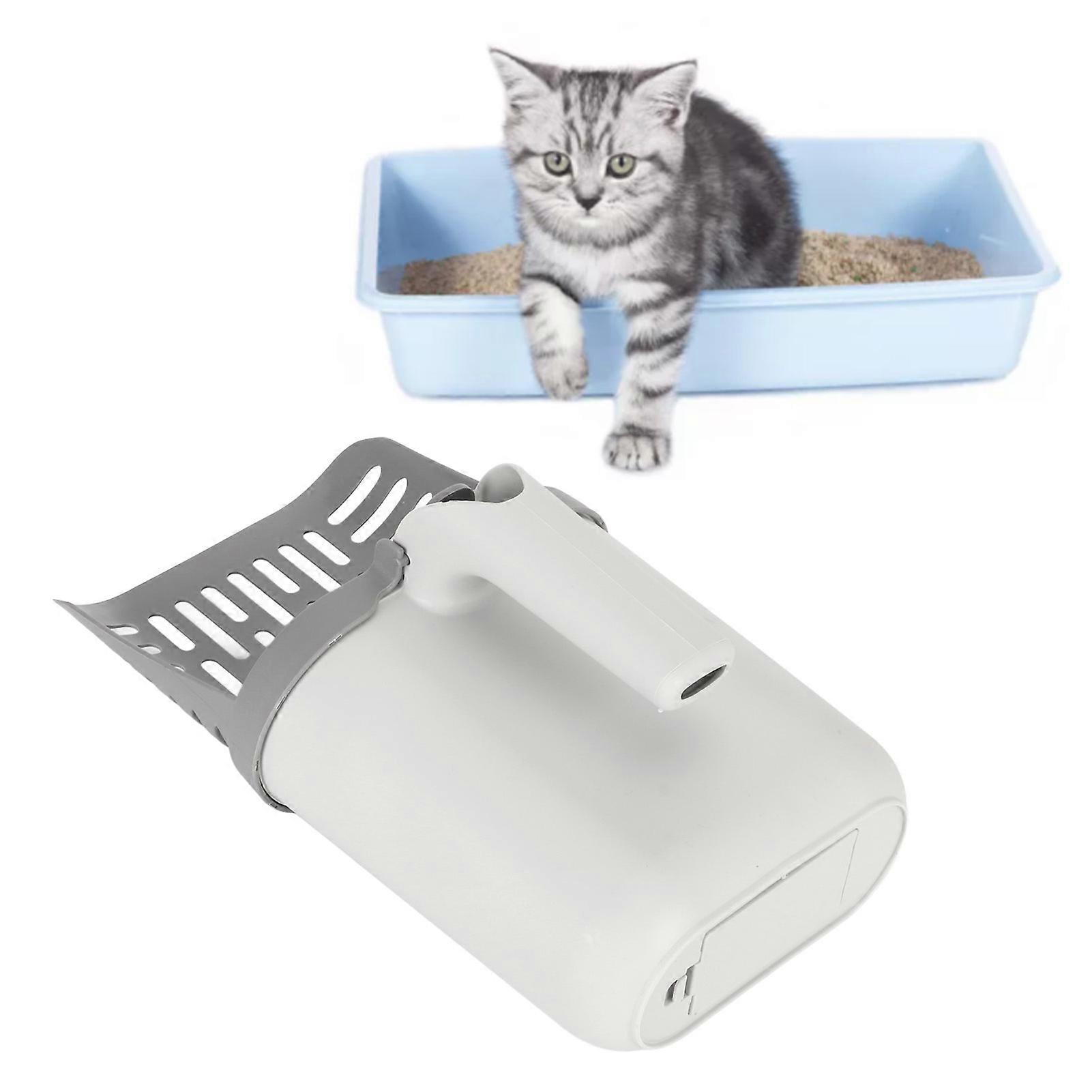 Cat Litter Scooper Multipurpose High Capacity One Piece Cat Litter Sifter Scoop System with Waste Container for Indoor 
