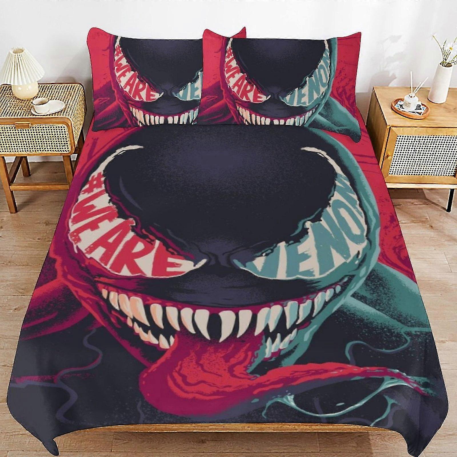 Conjunto de Cama de Quarto Macio com Capa de Edredom e Fronhas, Perfeito para Meninos, Meninas, Adolescentes e Crianças, 3 Peças