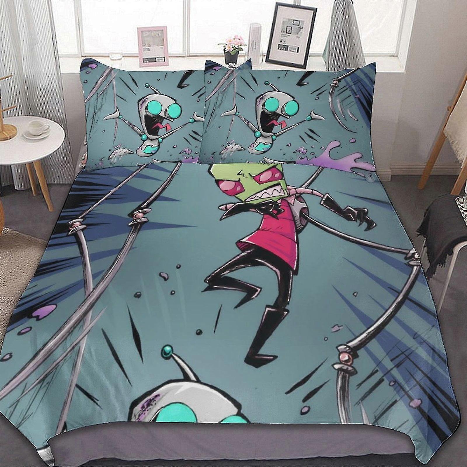 Conjunto de Cama Confortável e Macio de 3 Peças com 1 Capa de Edredom e 2 Fronhas para Presentes de Quarto