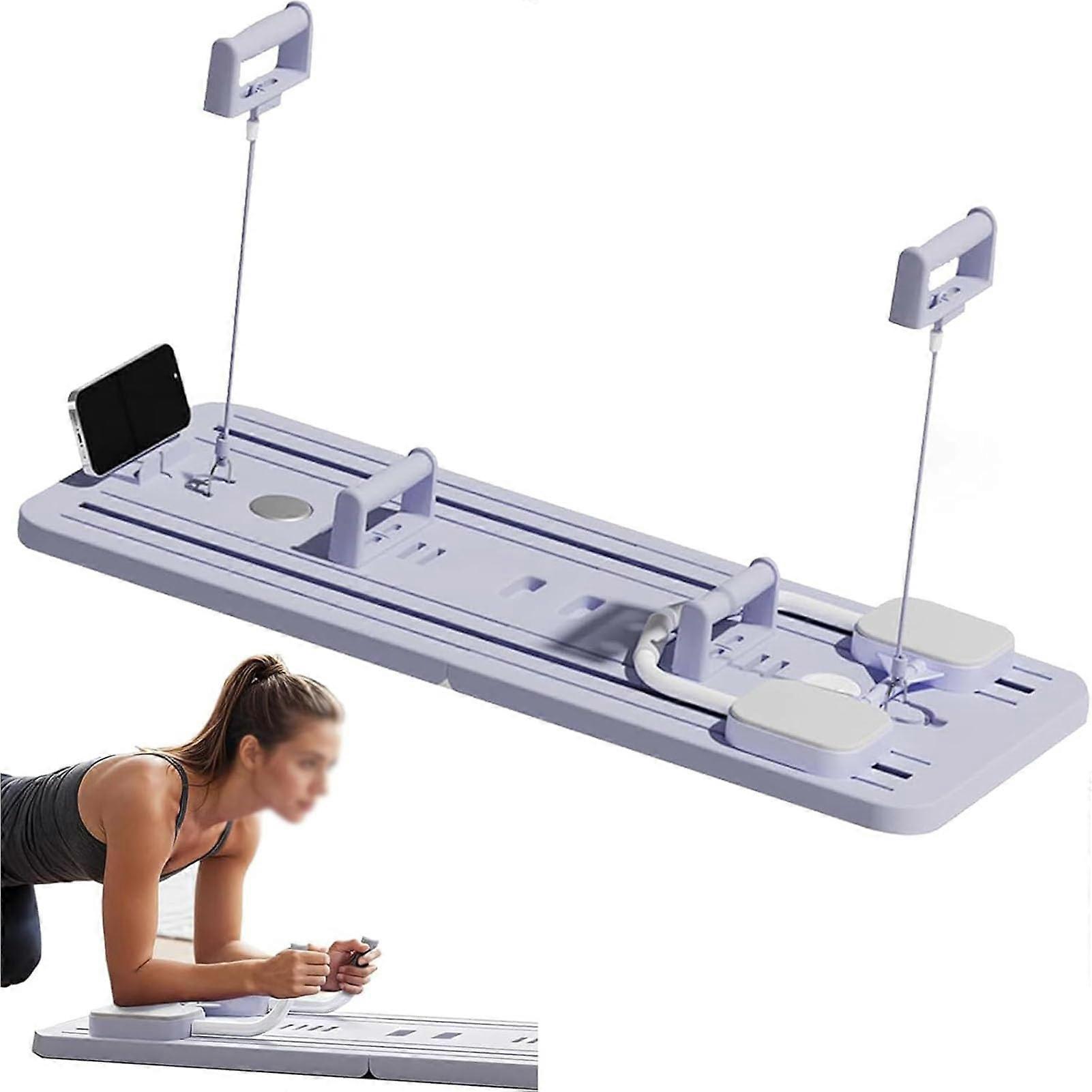 Roller Wheel Training Board With Elbow Support, Automatic Rebound Abdominal Board, Core Trainer Model 2