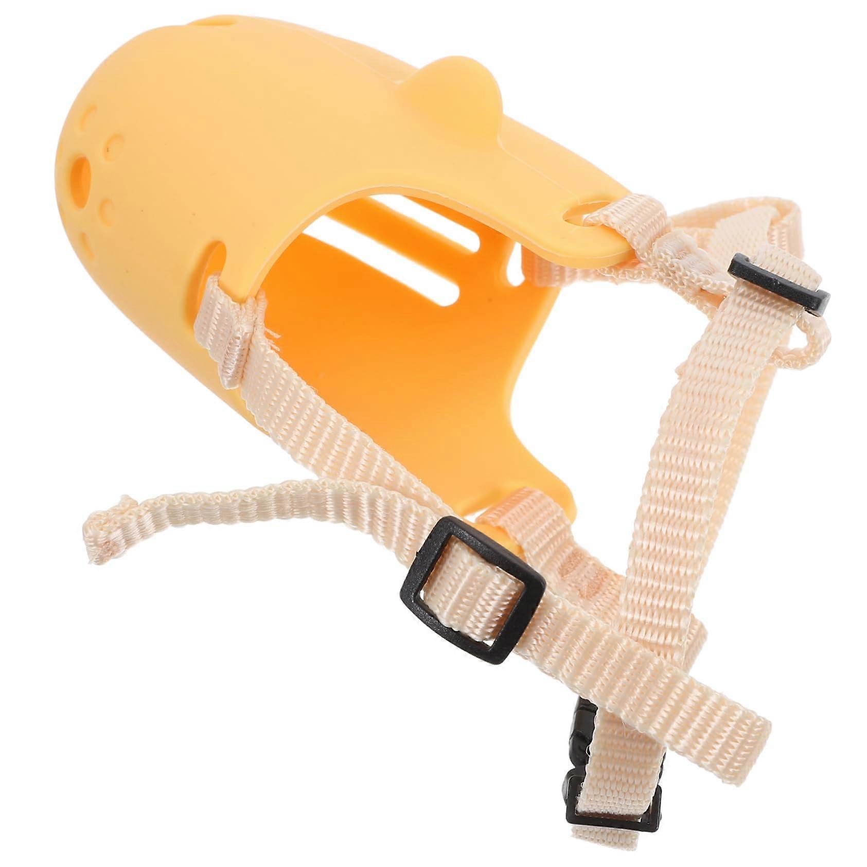 Adjustable and breathable plastic muzzle for large dogs, Bell muzzle to prevent unwanted chewing, comfortable.