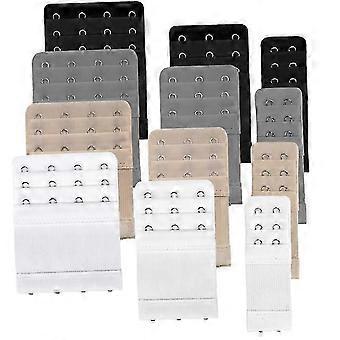 Bra Extenders - 12 Bra Extension - 10*3.2cm/10*5.7cm/10*7.7 cm - Black, White, Off-White and Gray - Bra Extender - Bra Accessories - Polyest-Good