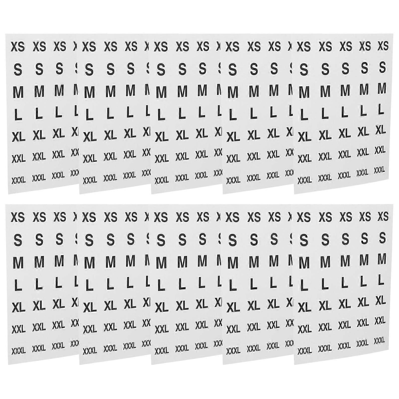 350pcs Self Adhesive Round Clothing Labels for Apparel Organization – Black Stickers for Retail Shops – Enhanced Visibility and Efficient Application
